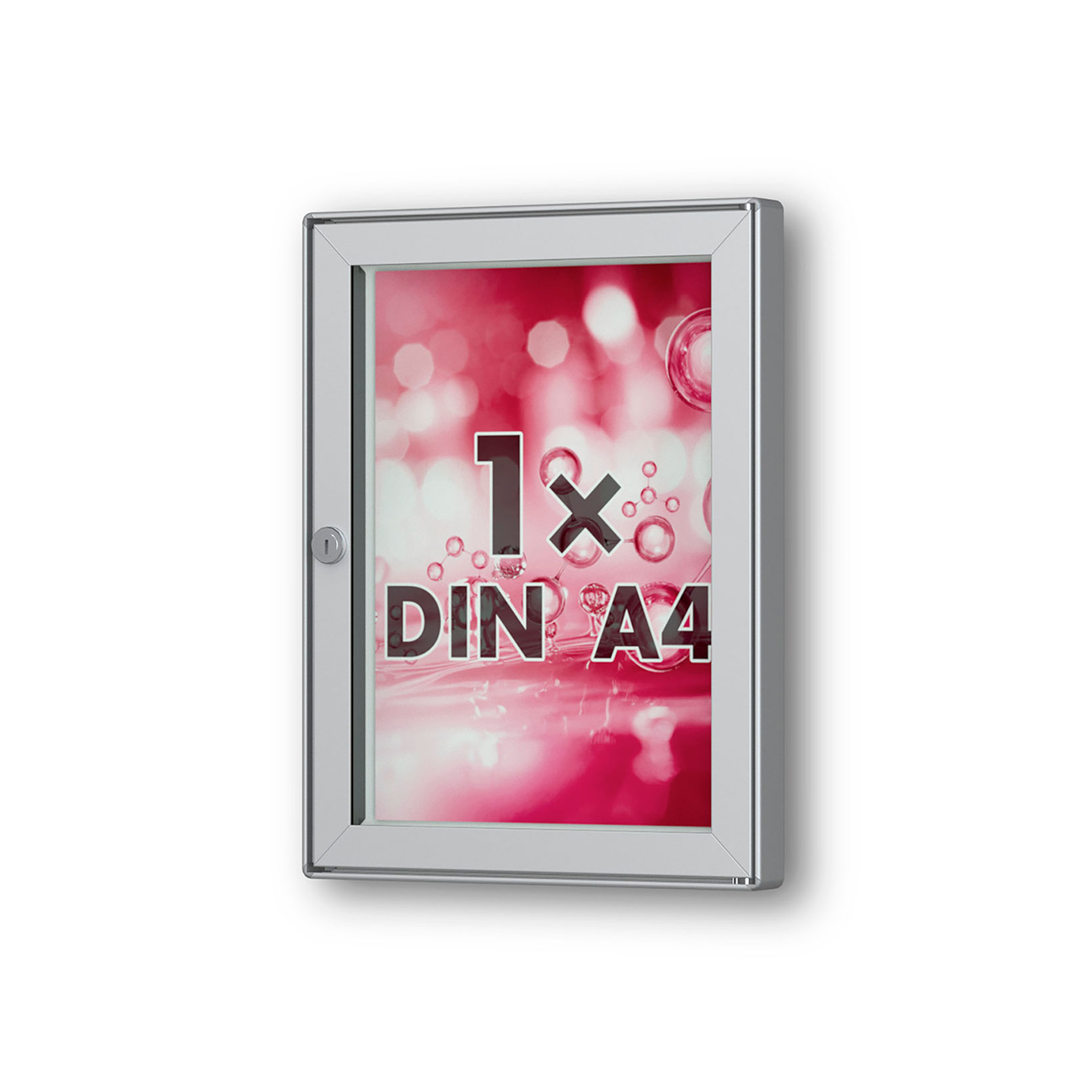 1 x DIN A4 Flachschaukasten Tesus - gerundet 1 x DIN A4 Flachschaukasten Tesus - gerundet